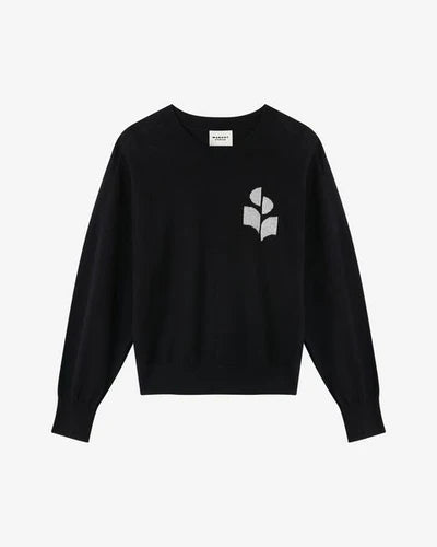 MARISANS KNIT SWEATER DO-BLACK SILVER