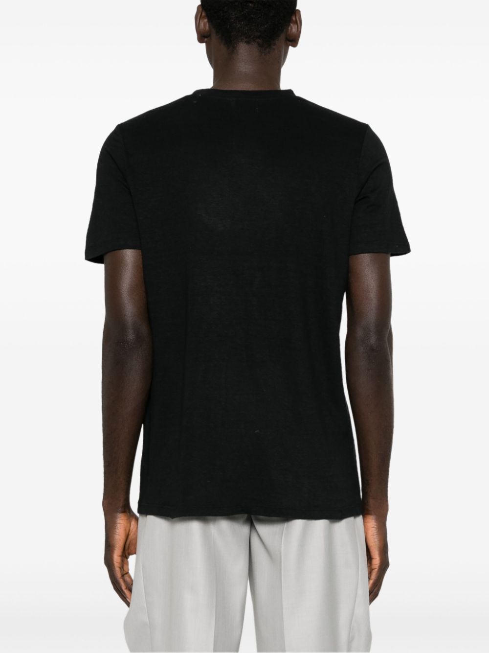 KARMAN LINEN TEE-BLACK