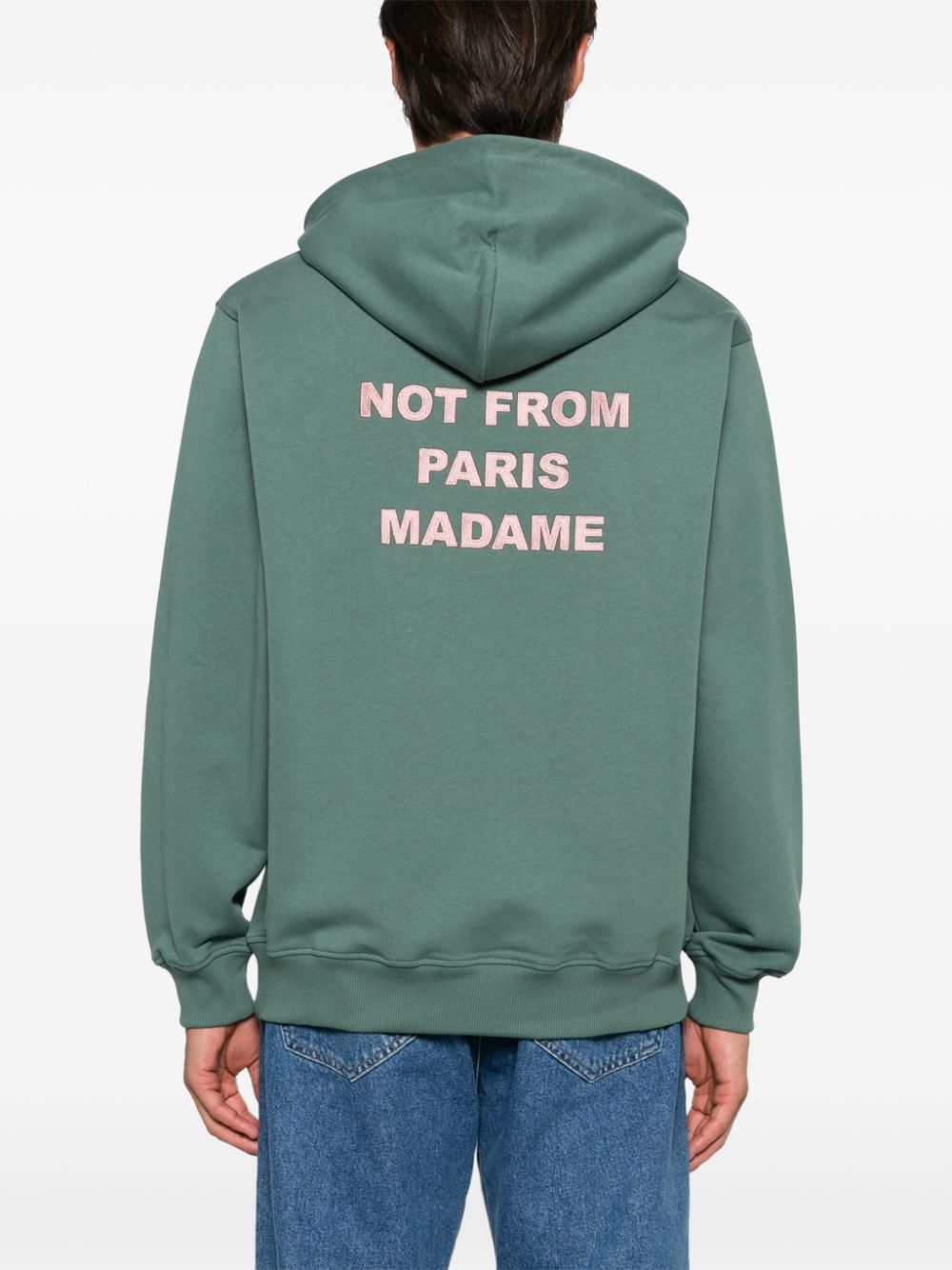 LE HOODIE SLOGAN-VINTAGE GREEN