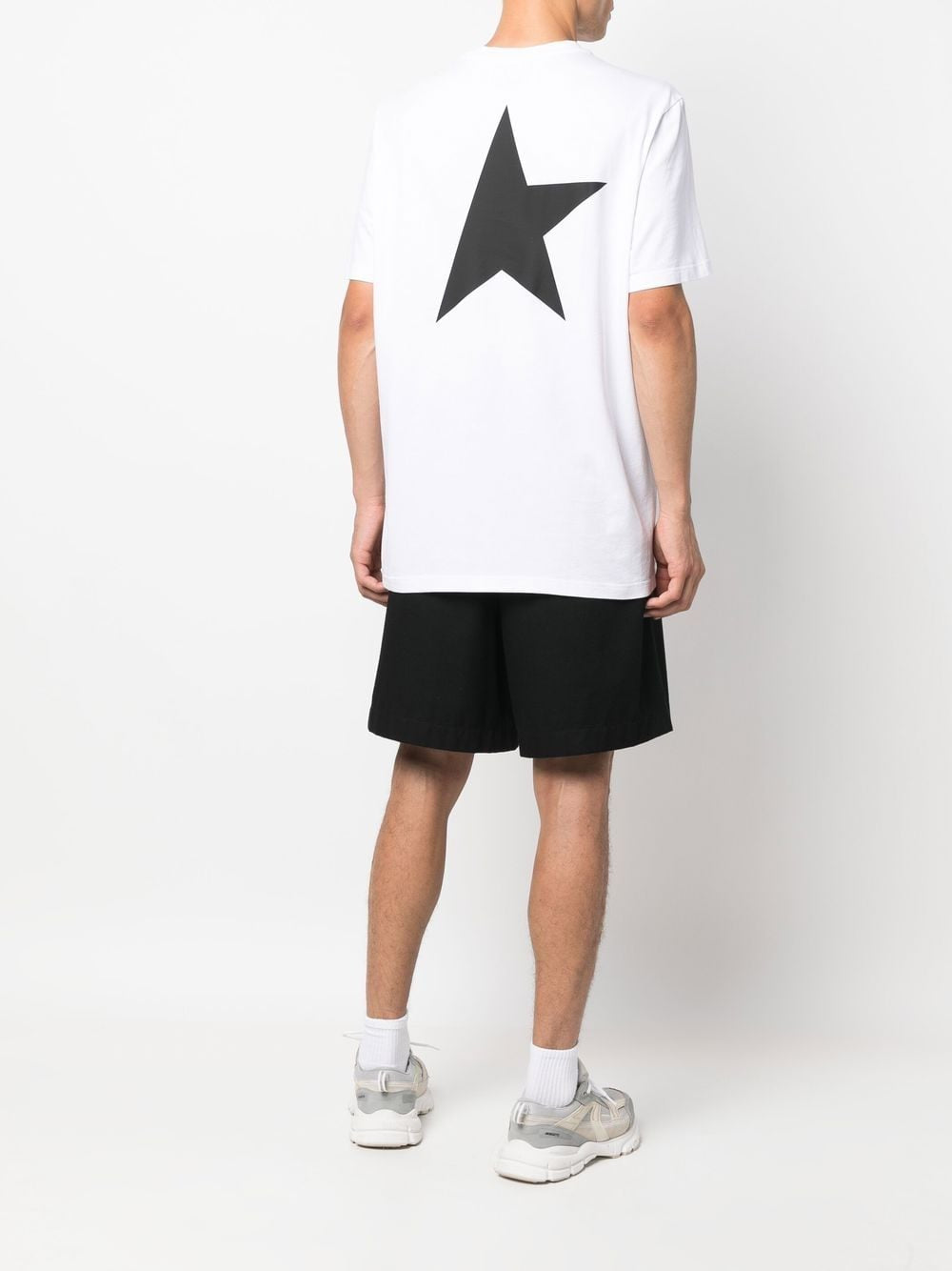 T-SHIRT REGULAR M'S S/S-WHITE/BLACK