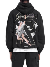 HERMES HOODIE-JET BLACK