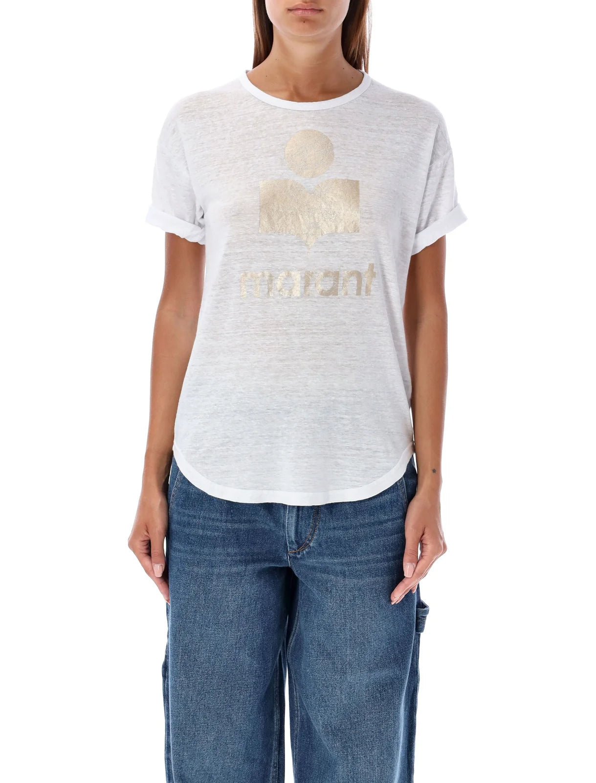 KOLDI T SHIRT WHITE/LIGHT GOLD