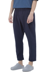 INNOVATION PANTS WITH DOUBLE PLEAT-NAVY