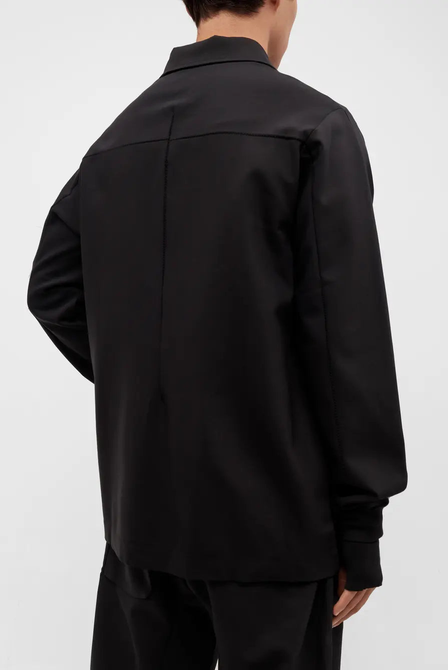 THOMKROM BUTTON SHIRT-BLACK