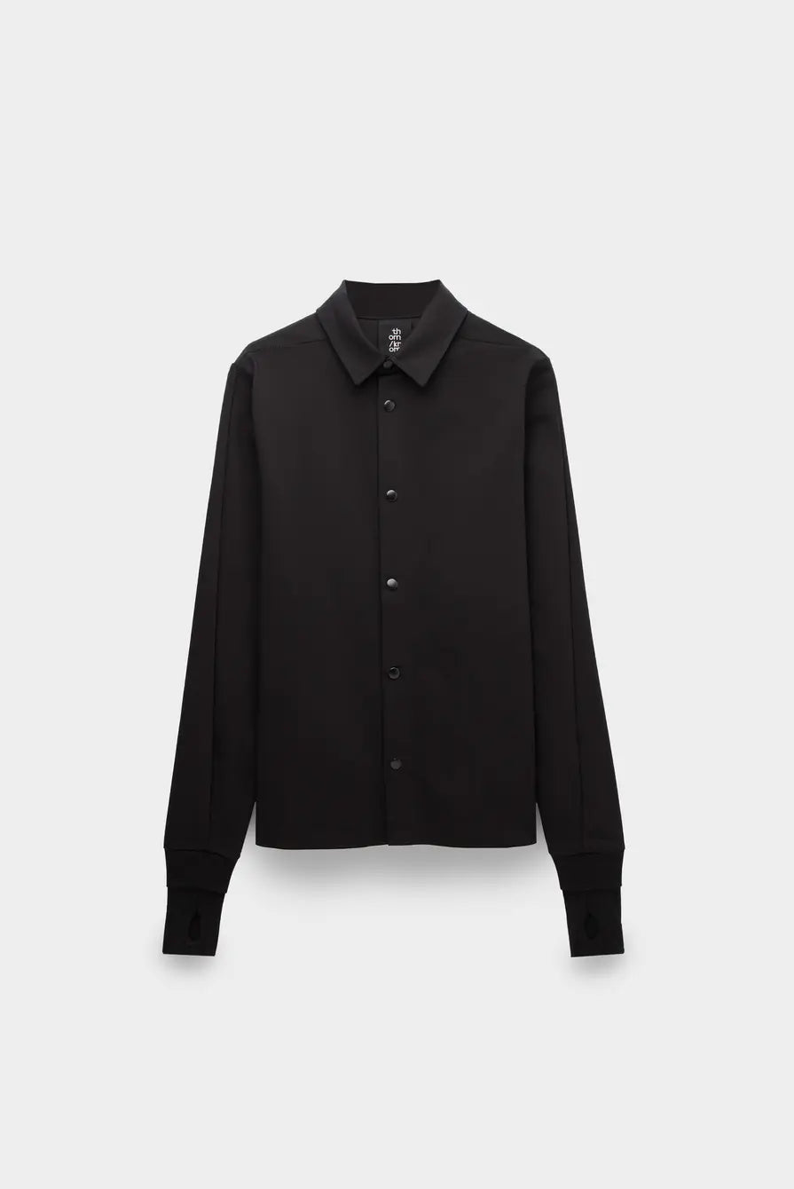 THOMKROM BUTTON SHIRT-BLACK