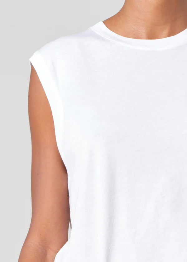 RAYA MUSCLE TEE - WHITE