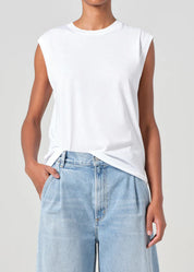 RAYA MUSCLE TEE - WHITE