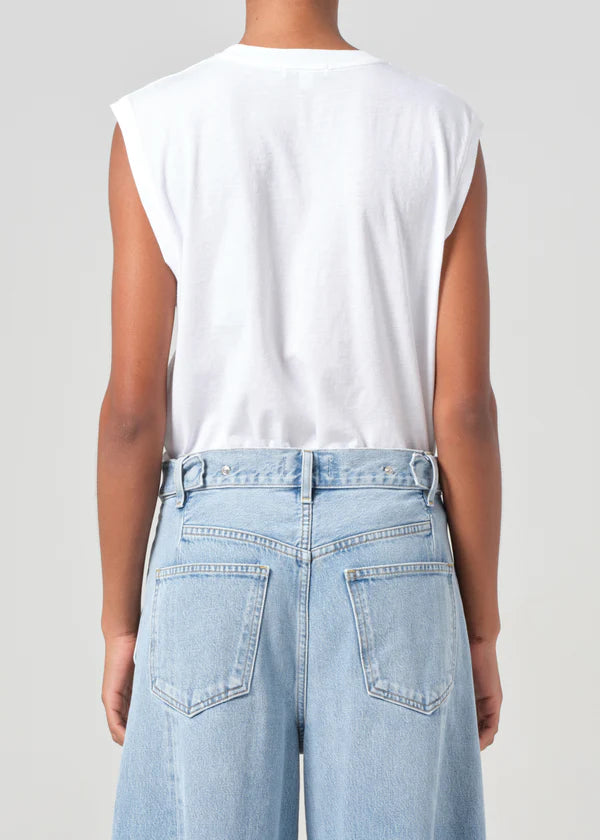 RAYA MUSCLE TEE - WHITE