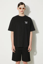 LE T-SHIRT SLOGAN CURSIVE-BLACK