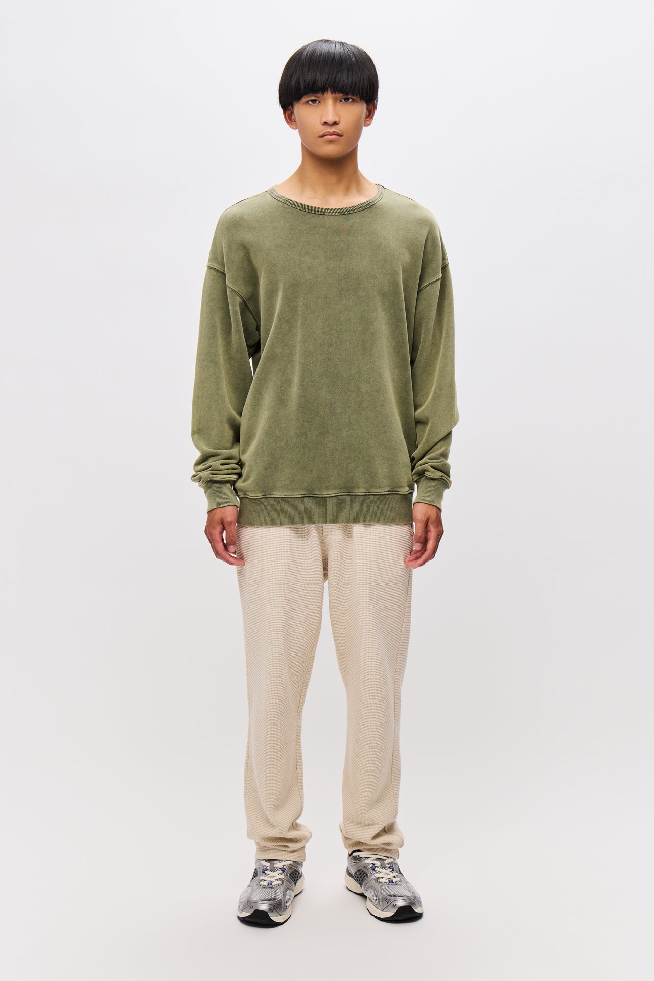 CLASSIC CREWNECK-VINTAGE KHAKI