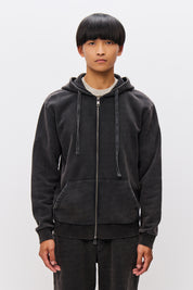 REGULAR FIT FULLZIP-VINTAGE BLACK