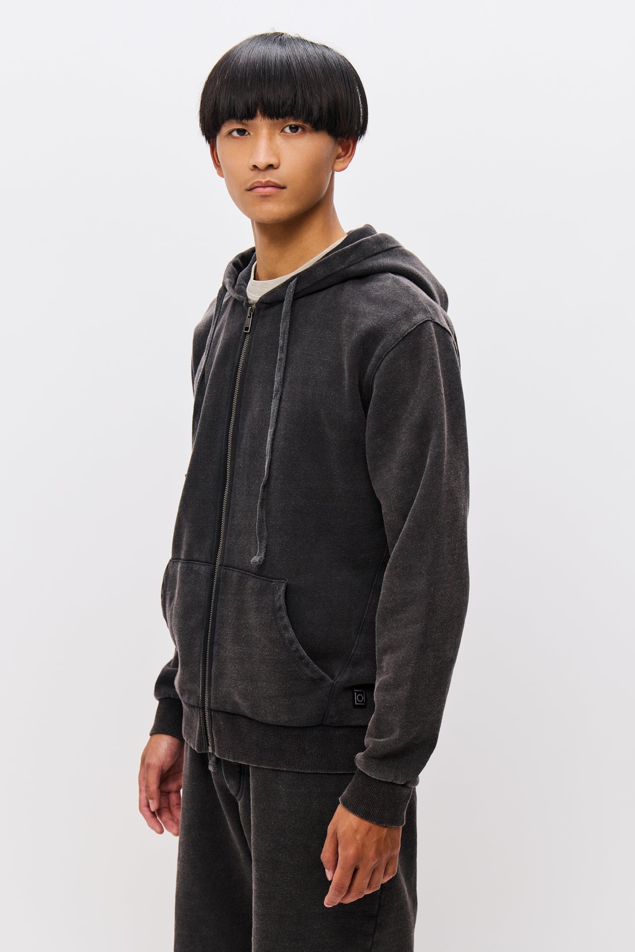 REGULAR FIT FULLZIP-VINTAGE BLACK