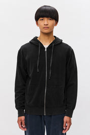 PIQUET FULLZIP SWEATSHIRT-VINTAGE BLACK