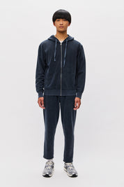 PIQUET FULLZIP SWEATSHIRT-VINTAGE MIDNIGHT BLU