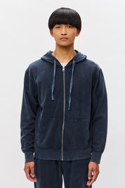 PIQUET FULLZIP SWEATSHIRT-VINTAGE MIDNIGHT BLU