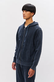 PIQUET FULLZIP SWEATSHIRT-VINTAGE MIDNIGHT BLU