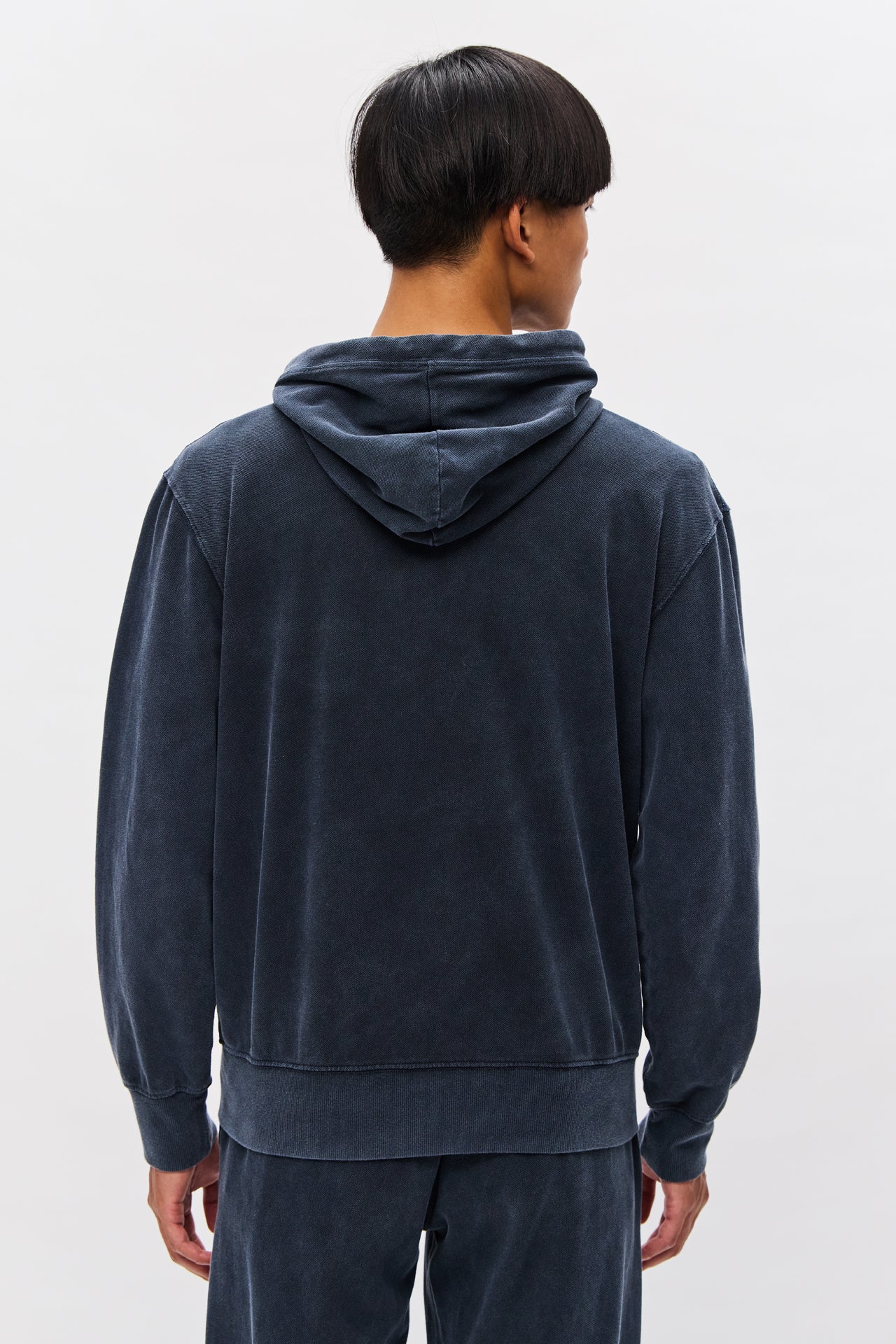 PIQUET FULLZIP SWEATSHIRT-VINTAGE MIDNIGHT BLU