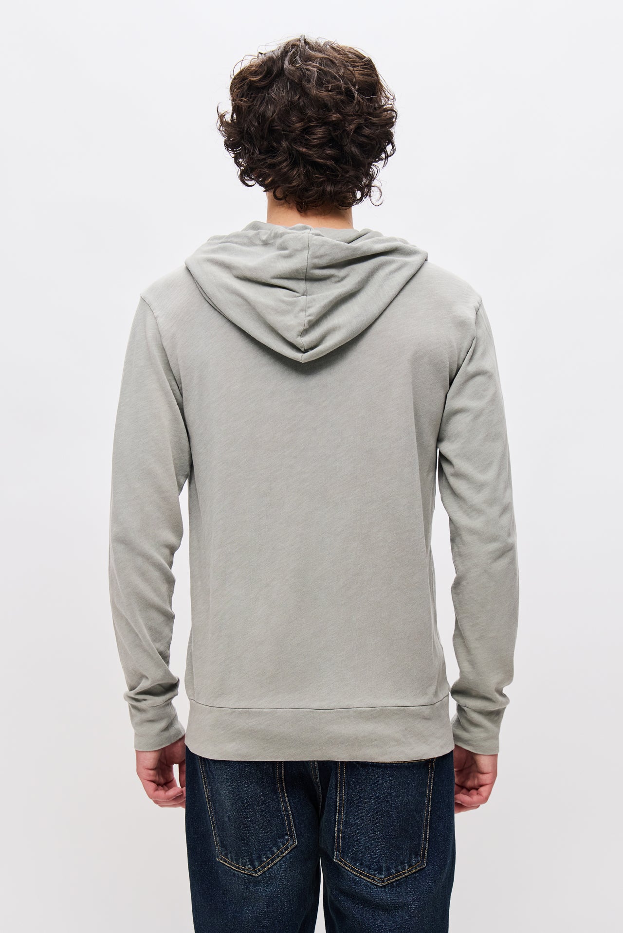 THE CLASSIC SLUB FULLZIP-VINTAGE GREY