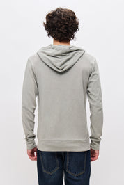 THE CLASSIC SLUB FULLZIP-VINTAGE GREY