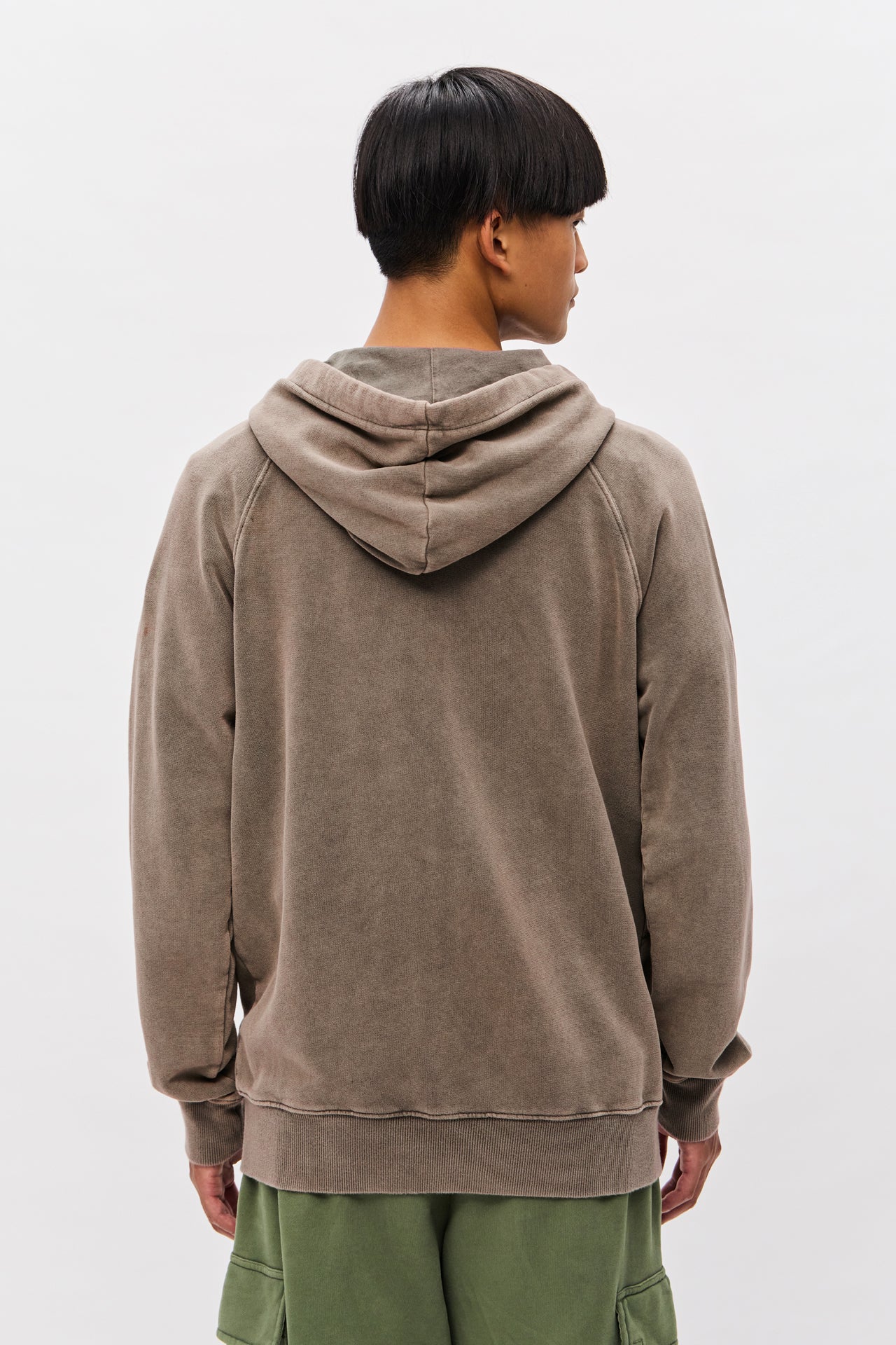 THE RAGLAN FULLZIP-VINTAGE MOCHA