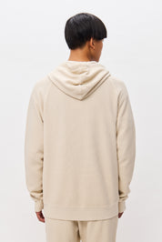 WAFFLE RAGLAN FULLZIP-CHALK