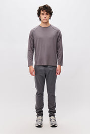 RELAXED RAGLAN LONGSLEEVE-GRAPHITE