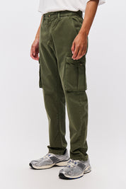 TAPERED CARGO TROUSERS-KHAKI