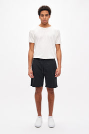 LIGHTWEIGHT SWEATBERMUDA-BLACK