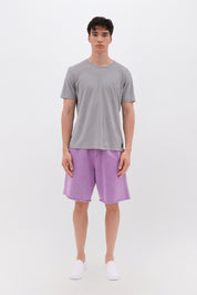 RAW EDGES SWEATBERMUDA VINTAGE PURPLE