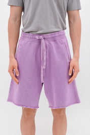 RAW EDGES SWEATBERMUDA VINTAGE PURPLE