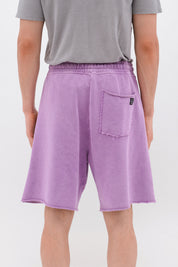 RAW EDGES SWEATBERMUDA VINTAGE PURPLE