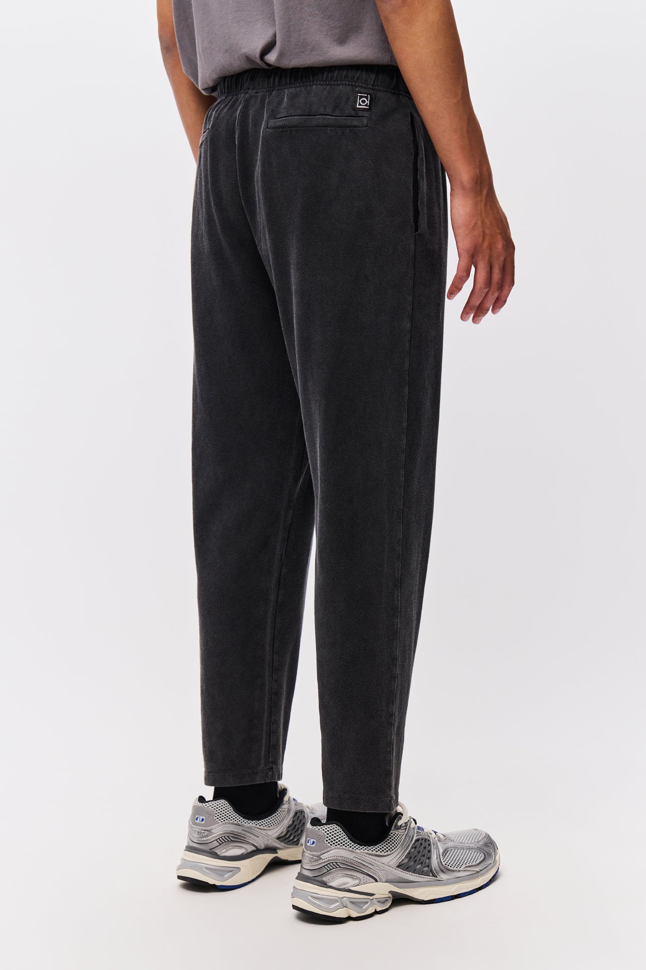 PIQUET TAPERED SWEATPANTS-VINTAGE BLACK