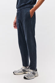 PIQUET TAPERED SWEATPANTS-VINTAGE MIDNIGHT BLU