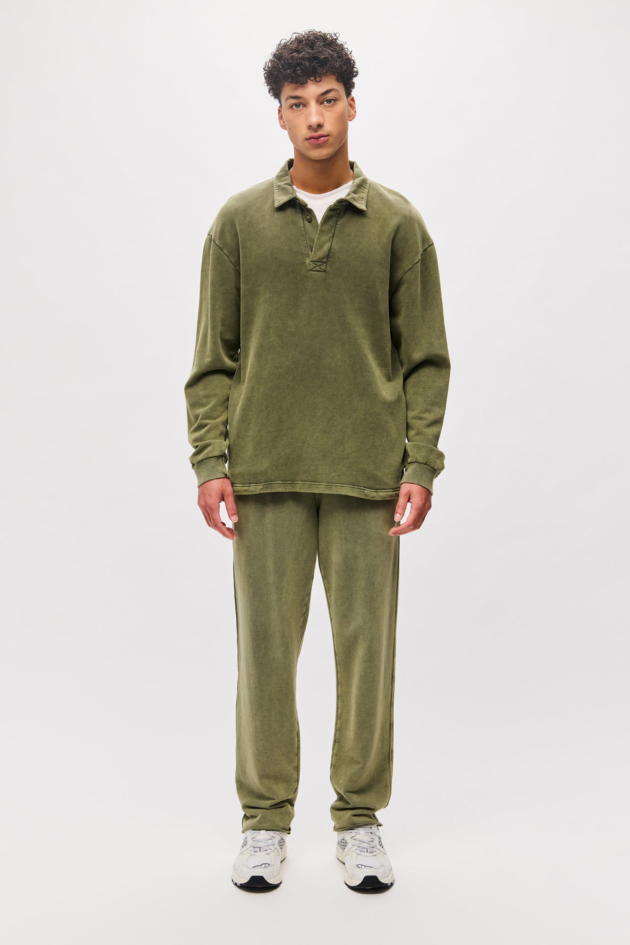 THE RAW EDGES SWEATPANT-VINTAGE KHAKI