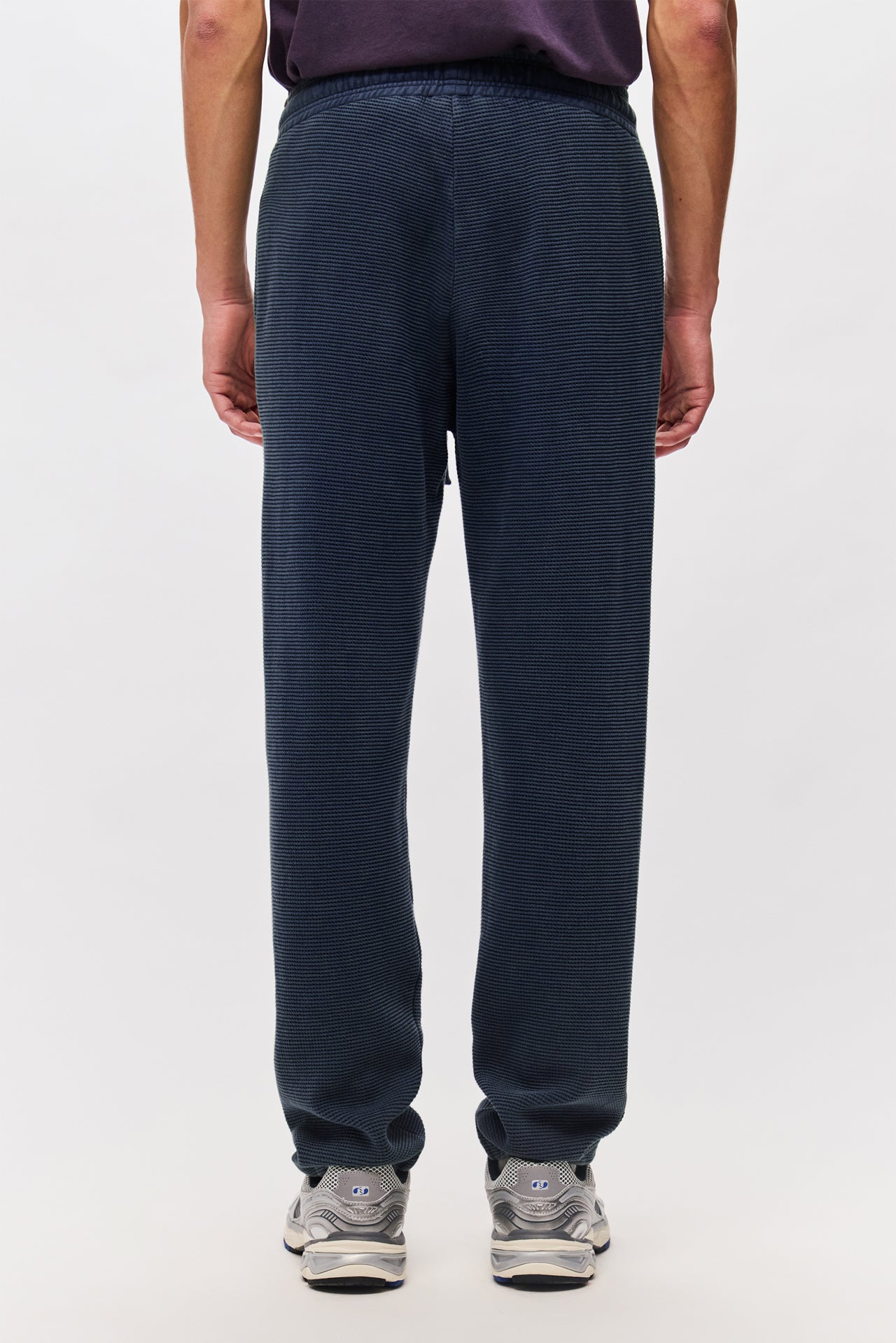 WAFFLE REGULAR SWEATPANTS-VINTAGE MIDNIGHT BLU