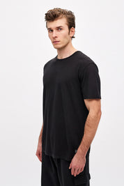 LINEN T-SHIRT-BLACK