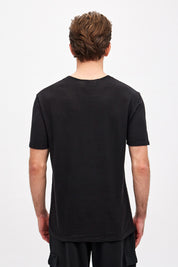 LINEN T-SHIRT-BLACK