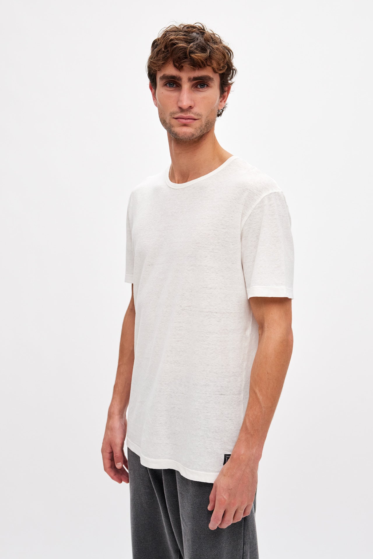 LINEN T-SHIRT-WHITE