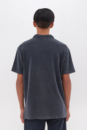 TERRY TOWEL T-SHIRT VINTAGE BLUE
