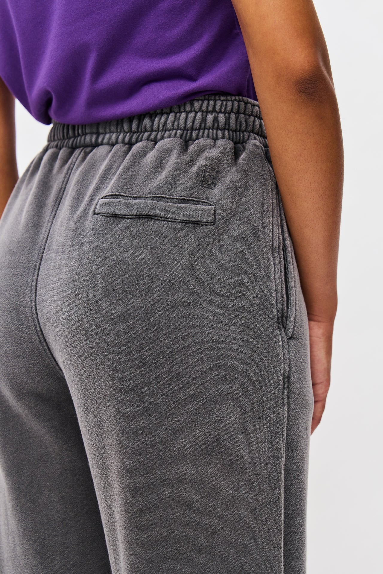 REGULAR CUFFED SWEATPANTS-VINTAGE GREY