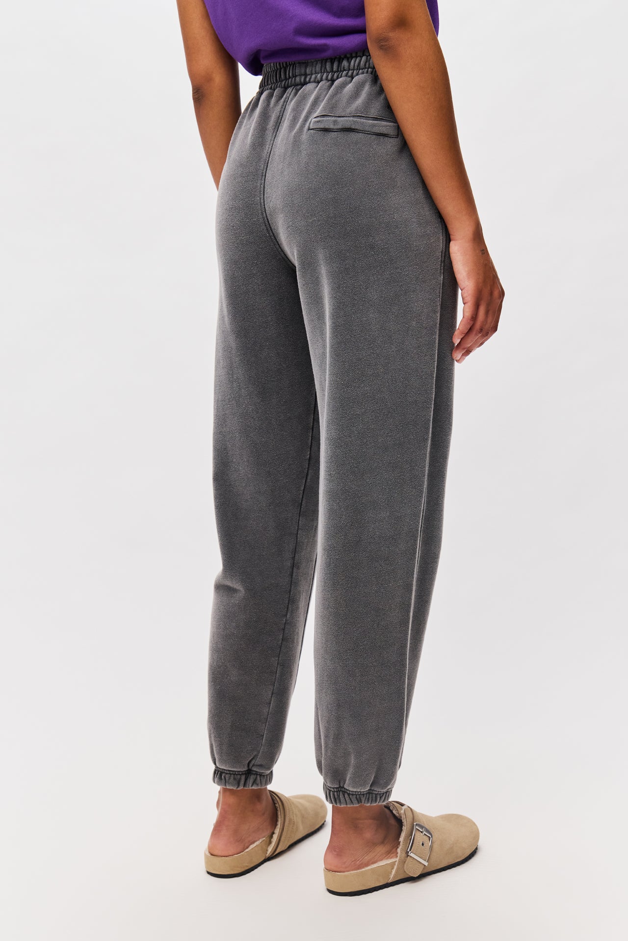 REGULAR CUFFED SWEATPANTS-VINTAGE GREY