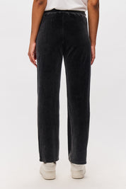 SLIM FIT VELVET SWEATPANTS-VINTAGE BLACK