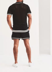BRUCE CROCHET SHORT-BLACK
