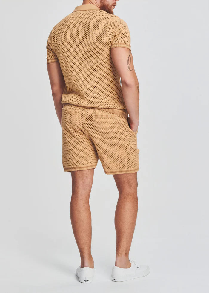 BRUCE CROCHET SHORT-BEIGE