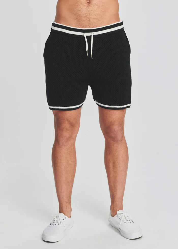 BRUCE CROCHET SHORT-BLACK