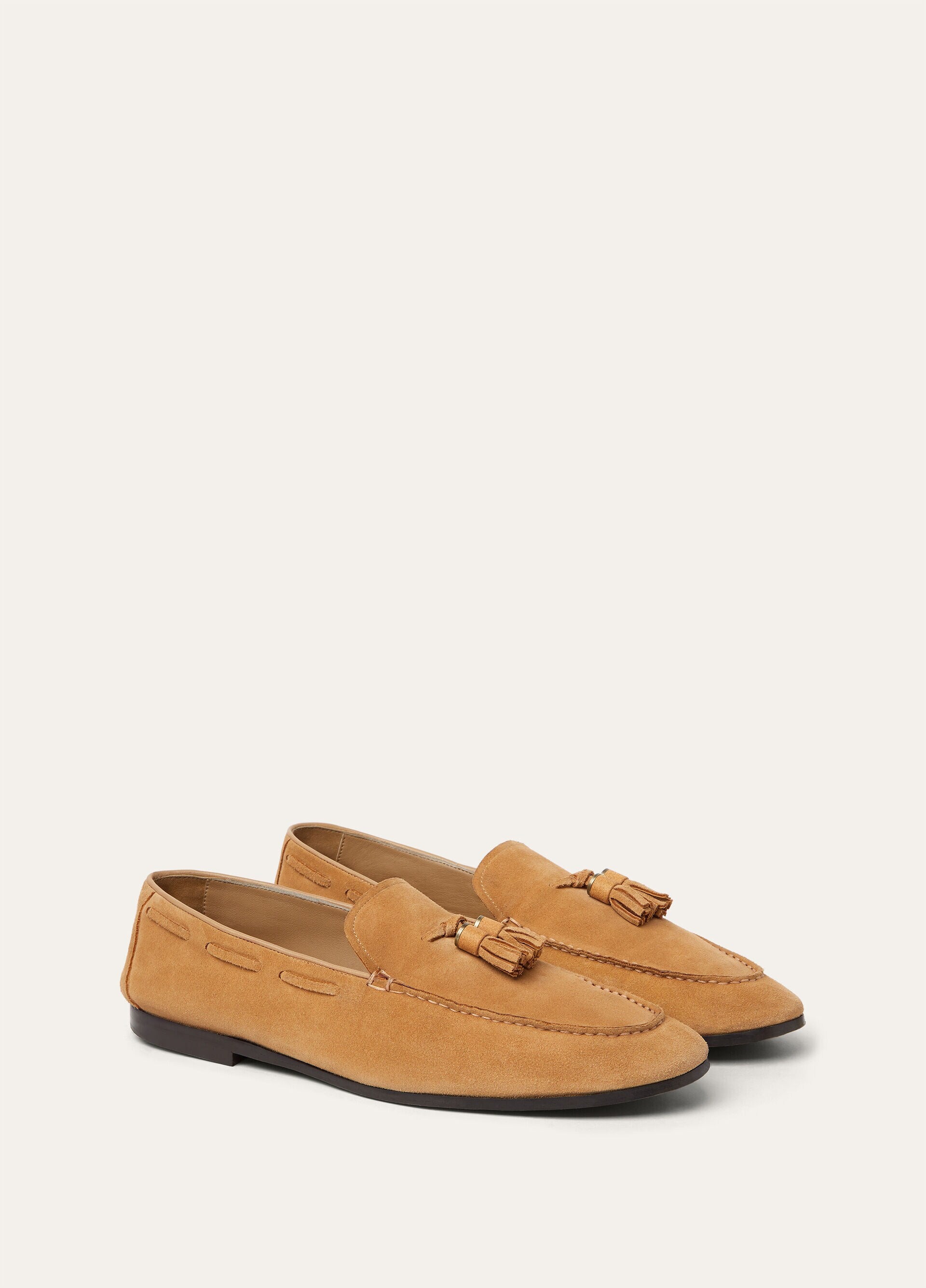 LORO PIANA FRANCIS TASSEL WALK  CLASSIC CAMEL