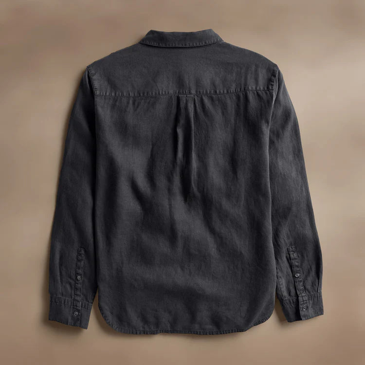 CLASSIC POCKET LINEN SHIRT MAGMA PIGMENT