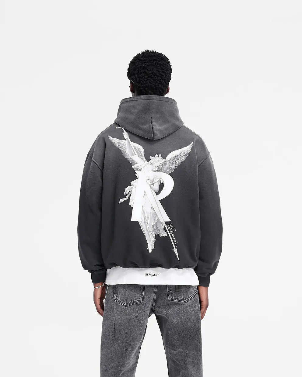 ARCHANGEL HOODIE-STAINED BLACK