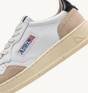 MEDALIST LOW MAN LEAT/SUEDE WHT/BLK