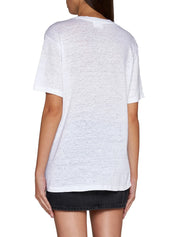 ISABEL MARANT ZEWEL LOGO T SHIRT WHITE